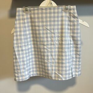 Brandy Melville Cara plaid mini skirt.